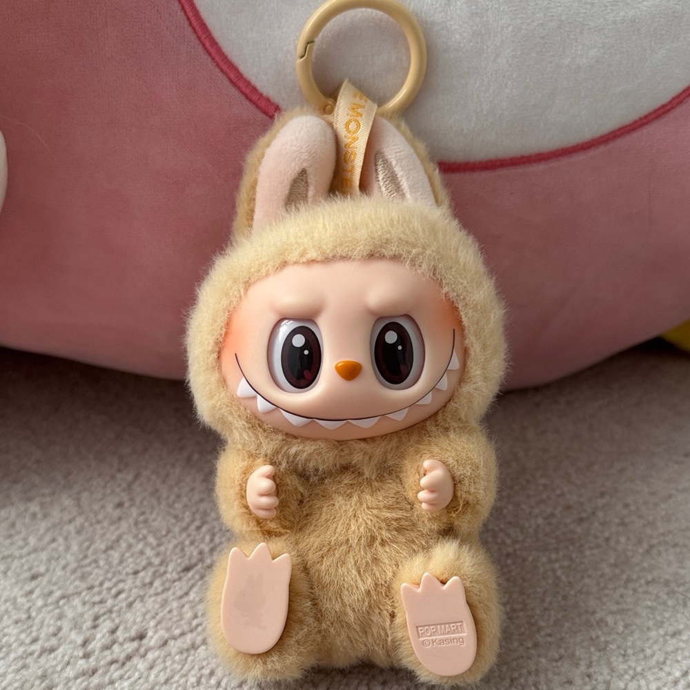 Cute Furry Bunny Keychain